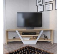 Skye Decor, Sares - Oak, White, Meubles TV, blanc, 120 x 36,8 x 35 cm