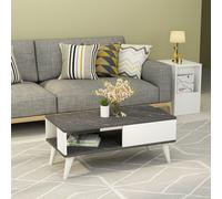 Skye Decor, Seul - Black, White, Tables basses, noir, 90 x 40 x 45 cm