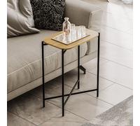 Skye Decor, Shb-003, table basse, 100 % BOIS, noir, 40 x 26 x 56 cm