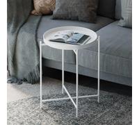 Skye Decor, Shb-007-B, table basse, 100 % METAL, blanc, 46 x 46 x 56 cm