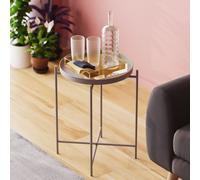 Skye Decor, Shb-007-C, table basse, 100 % METAL, gris, 46 x 46 x 56 cm