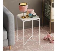 Skye Decor, Shb-008-B, table basse, 100 % METAL, blanc, 46 x 46 x 56 cm
