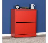 Skye Decor, Shc-520-Kk-1, meuble à chaussures, rouge, 100 % PANNEAUX ESPAGNOLS MÉLAMINÉS, 73 x 26 x 84 cm
