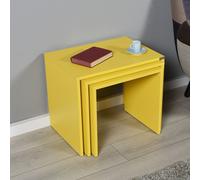 Skye Decor, Shp-103-Hh-1, table d'appoint, jaune, 100 % ESPAGNOL recouvert de MÉLAMINE, 55 x 40 x 47 cm