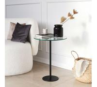 Skye Decor, Social - Black, table basse, noir, 100 % verre trempé, 40 x 40 x 50 cm