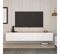 Skye Decor, West - White, Atlantic Pine, Armoires de télévision, blanc, 150 x 30 x 32 cm
