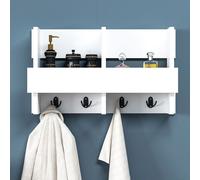 Skye Decor, Wink - White, crochet mural, blanc, 100 % PANNEAUX DE SPANCE REVÊTUS DE MÉLAMINE, 60 x 15,6 x 35 cm