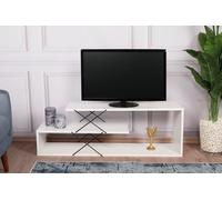 Skye Decor, Zigzag - White, Armoires pour téléviseur, blanc, 120 x 40 x 30 cm