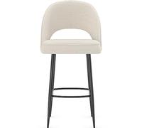 Skye Tabouret de bar Bouclette Blanc
