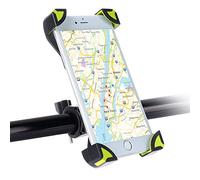 SKYEE Support Vélo Smartphone, Universel Support Vélo Téléphone Réglable Support VTT Rotatif à 360 pour Téléphone de 4-6,5 Pouces pour iPhone X/8/8 Plus, Sumsung Galaxy S8/S9 et Autres - Vert/Noir