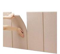 SkyFace Autocollants muraux Souples Anti-Collision 30 x 60 cm Panneau Mural 3D Rembourré, Coussin Mural Tete de Lit à Coller, Peluche Haute Densité, 5PCS Panneaux Muraux Rembourrés (Marron)