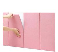 SkyFace Autocollants muraux Souples Anti-Collision 30 x 60 cm Panneau Mural 3D Rembourré, Coussin Mural Tete de Lit à Coller, Peluche Haute Densité, 5PCS Panneaux Muraux Rembourrés (Rose)