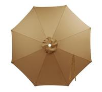 SkyFace Auvent De Remplacement pour Parasol 8 Baleines 4m Toile de Rechange pour Parasol déporté polyester imperméable Dessus Parapluie Remplacement Cour Jardin Plage Protection UV (Kaki)