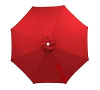 SkyFace Auvent De Remplacement pour Parasol 8 Baleines 4m Toile de Rechange pour Parasol déporté polyester imperméable Dessus Parapluie Remplacement Cour Jardin Plage Protection UV (Rouge vif)