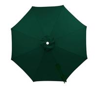 SkyFace Auvent De Remplacement pour Parasol 8 Baleines 4m Toile de Rechange pour Parasol déporté polyester imperméable Dessus Parapluie Remplacement Cour Jardin Plage Protection UV (Vert foncé)