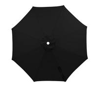 SkyFace Auvent De Remplacement pour Parasol 8 Baleines 4m Toile de Rechange pour Parasol déporté polyester imperméable Dessus Parapluie Remplacement Cour Jardin Plage Protection UV (Noir)