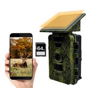 SkyFace Caméra de Chasse avec Vision Nocturne, 8K HD 60MP WiFi Bluetooth Transmission téléphone Portable Étanchéité IP66, Champ de détection Infrarouge Grand Angle de 120° avec Carte SD 64GB