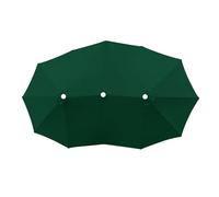 SkyFace Parasol De Jardin Exterieur Housse de Rechange,460x270cm Parapluie à trois têtes Housse de Rechange Balcon Housse de Rechange(Support parapluie et base non inclus) (vert foncé)