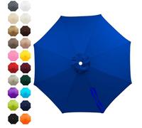 SkyFace Toile De Parasol 8 Baleines 4m,Auvent De Remplacement pour Parasol Déporté Remplacement pour Cour,Jardin,Plage, Protection UV 50+ Housse Rechange En Tissu (Bleu roi)