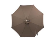 SkyFace Toile De Parasol 8 Baleines 4m,Auvent De Remplacement pour Parasol Déporté Remplacement pour Cour,Jardin,Plage, Protection UV 50+ Housse Rechange En Tissu (Couleur du haut foncé)