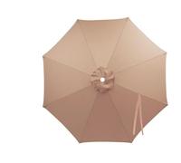 SkyFace Toile De Parasol 8 Baleines 4m,Auvent De Remplacement pour Parasol Déporté Remplacement pour Cour,Jardin,Plage, Protection UV 50+ Housse Rechange En Tissu (Champagne)