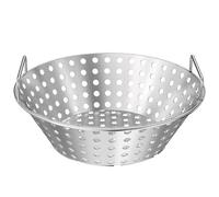 Skyflame en Acier Inoxydable Charbon de Bois Frêne Panier Compatible avec pour Large BGE, Kamado Joe Classic, Pit Boss, Louisiane Grils, 35,6 cm de diamètre