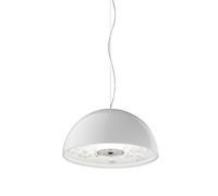 FLOS Suspension Skygarden Small, Blanc brillant, plâtre verni, H 19,7 cm x Ø 40 cm