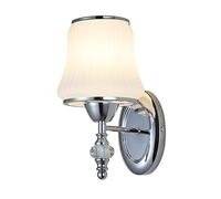 SKYGOO Applique de chambre créative , Applique de chevet américaine simple , Lampe de ménage en cristal d'intérieur , Lampe à douille à vis E27 , Applique de salle d'étude , Applique de salle à manger