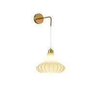 SKYGOO Lampe d'allée de Couloir Pastoral à Rayures, Applique Murale de Fond de Salon en Fer, Applique Murale de Chevet de Chambre à Coucher, Applique Murale chaleureuse pour hôtels chez l'habitant
