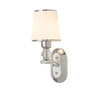 SKYGOO Lampe en cristal simple tasse E27 tête de lampe, lampe de chevet moderne de chambre à coucher, salon salle à manger applique murale de fond TV, applique murale or et argent pour escalier d'allé