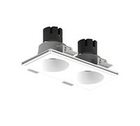 SKYGOO LED 10w * 2 Spot Encastré Carré De Gypse,Lumière De Cuisine De Salon De Chambre À Coucher,Lumière D'étude De Vestiaire,Lumière D'Allée De Couloir De Salle À Manger,Applique Murale De Fond