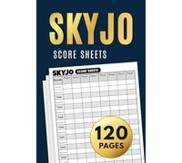 SKYJO Score Sheets: 120 Large Score Pads for Scorekeeping | 6x9 inch