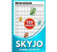 SKYJO Score Sheets: 120 Large Score Pads for Scorekeeping | 6x9 inch