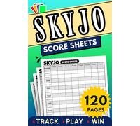 SKYJO Score Sheets: 120 Large Score Pads for Scorekeeping | 6x9 inch