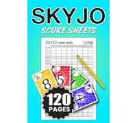 Skyjo Score Sheets: Card Game Scorebook for Up to 8 Players | 120 Pages | 12 Rounds Per Game | Easy to Record | 6 x 9 inches