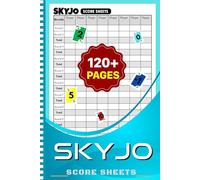 SKYJO Score Sheets: Large Print 120+ Score Pads for Scorekeeping, Size 6 x 9 inches