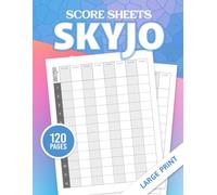 Skyjo Score Sheets: Large Score Pads for Scorekeeping | Card Game Notebook | Size 8.5 x 11