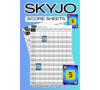 SKYJO Score Sheets: The Ultimate Scoring Companion with 150 Pages - Portable 6x9 Inch Design