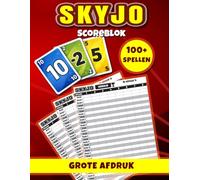 Skyjo Scoreblok: Scorebladen en Puntenboek voor het Skyjo Kaartspel | Grote Afdruk