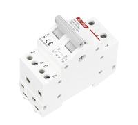 SkyjOy Disjoncteur Disjoncteur de Transfert Manuel Bipolaire 2P 40 A 63 MTS avec Montage sur Rail, Interrupteur d'isolement et sectionnement(63A)