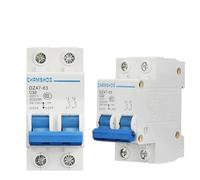 SkyjOy Disjoncteur Miniature Bipolaire 6A/10A/16A/20A/25A/32A/40A/50A/63A 400V Type C MCB Montage 35mm Capacité de Coupure 6KA