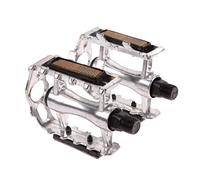 SkyjOy Pedale VTT 1 Paire de pédales vélo en Alliage d'aluminium antidérapantes et étanches à la poussière, Plates universelles for Montagne, BMX, VTT, vélos Route(Silver)