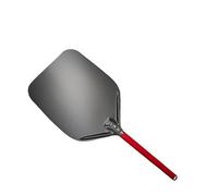 SkyjOy Pelle Pizza Pelle à Pizza Non perforée en Aluminium de 12 Pouces, Pelle revêtement Dur, spatule Courte et Longue, Outil(12 inch 72 cm Red)