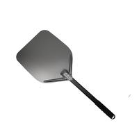 SkyjOy Pelle Pizza Pelle à Pizza Non perforée en Aluminium de 12 Pouces, Pelle revêtement Dur, spatule Courte et Longue, Outil(12 inch 72 cm Black)