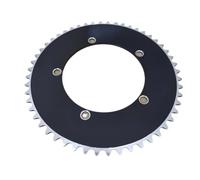 SkyjOy Plateau De PéDalier Plateau de vélo 130 BCD pignon Fixe Plateau Piste chaîne Roue Anneau Fixie Vitesse Unique 44T 46T 48T 50T 52T 53T 1/8"(130BCD 48T)