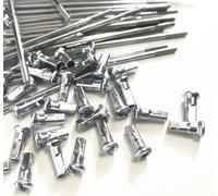 SkyjOy Rayons De VéLo Rayons 36 pcs/lot Rayons de vélo électrique 12G diamètre 2.5mm Longueur 70-200mm en Acier avec écrous(165mmX2.5mm)