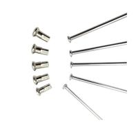 SkyjOy Rayons De VéLo Rayons de Moto diamètre 3.7mm Rayons Traction Droits égal for Roues 40 pièces Rayon et Pince 1 Lot(Length 257mm)