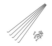 SkyjOy Rayons De VéLo Rayons Rayons de vélo 45# Roue en Acier antirouille Fil d'acier VTT Barre Accessoires réparation universels(Black 275mm)