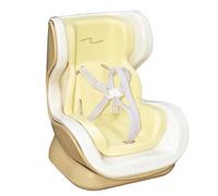 SkyJoy Siège Auto pour Pop Mart/Labubu (Poupées 10-17cm) - Base Magnétique Sécurisée, Clip Ventilation & Support Bureau - Accessoire Collectionneur Peluches, Déco Voiture (Jaune)