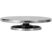 SkyjOy TöPferscheibe Manuell Tour De Poterie, Plateau Tournant 11 Cm-25 Cm Double Face Utilisation en Aluminium Rond Roue Multifonctionnelle Plate-Forme Sculpture À Rotation 360 °(L)